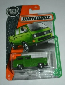 MATCHBOX MBX EXPLORERS VOLKSWAGEN TRANSPORTER CAB GREEN EMPTY BED VERSION - Picture 1 of 4