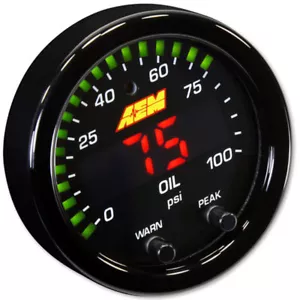 AEM X-Series Indicador Manómetro Aceite / Combustible AEM 30-0301 - Imagen 1 de 2