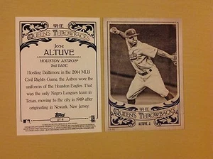 JOSE ALTUVE #QT-11 Astros #/99 made 2015 Topps 5x7 The Queen's Queens Throwbacks - Picture 1 of 1