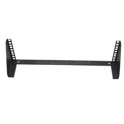 3U 19" Vertical Wall Server Rack w/ Hardware, Black, 3.74" Deep 2lb Capacity lot - Image 1 of 4