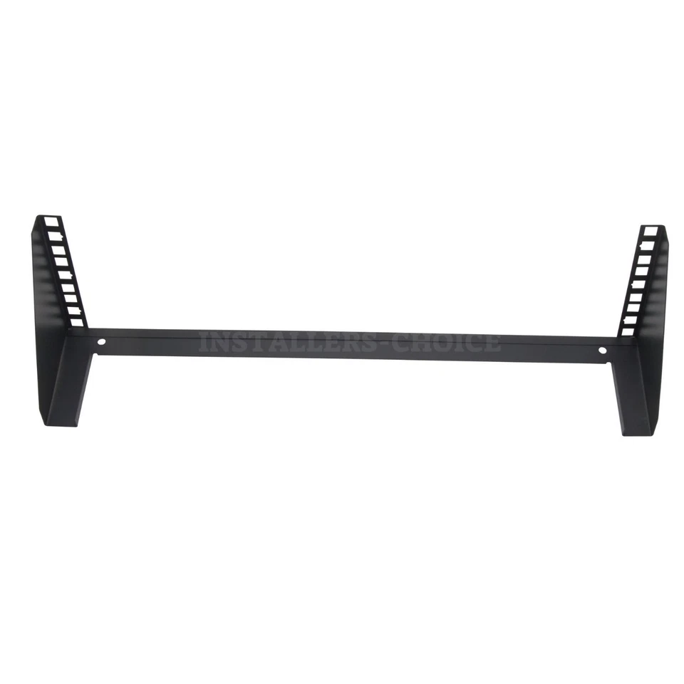 3U 19" Vertical Wall Server Rack w/ Hardware, Black, 3.74" Deep 2lb Capacity lot - Image 1 of 4