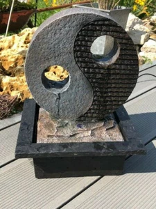 Zimmerbrunnen Yin Yang 28 cm mit LED-Beleuchtung - Bild 1 von 5