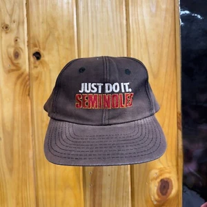 Vintage Florida State Seminoles snapback hat cap 90s faded Nike just do it rare - Picture 1 of 6