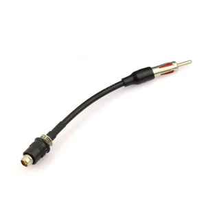 AM/FM antenna DIN to RAKU RAST II socket pigtail cable RG58 8" for AUDI SEAT - Picture 1 of 3