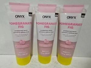 3 Onyx Professional Pomegranate Fig Hydrating Body Lotion & Serum Duo 7 fl oz** - Picture 1 of 4