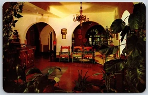 Postcard Mexico Ciudad Valles San Luis Potosi Hotel Casa Grande Lounge Interior - Picture 1 of 2