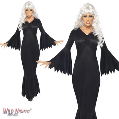 Fantasia de vampiro meia-noite feminina Halloween - Imagem 1 de 2