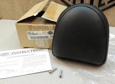 NOS HARLEY '02-06 ALMOFADA LISA VROD PARA MINI PRETO E ENCOSTO SISSY CURTO VERTICAL - Imagem 1 de 4