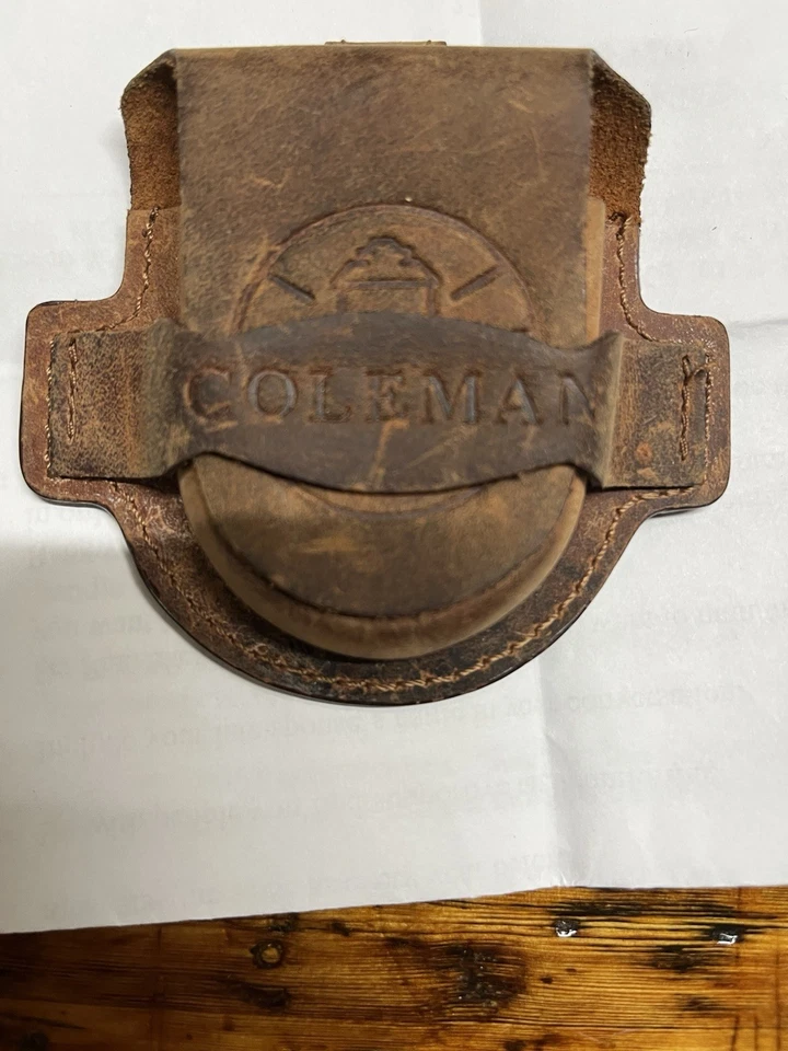 Винтажный Coleman редкая кожаный компас чехол - Изображение 1 из 4