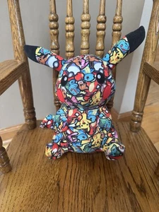 Pokemon Pikachu Tokyo Exclusive 9" Plush Graffiti Inspired Plush Toy Preowned - Picture 1 of 11