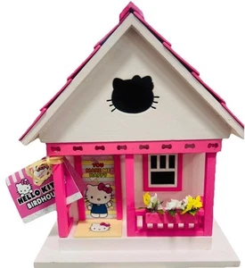 Sanrio Hello Kitty Home Bazaar You Make Me Happy 6x8 Madera Pajarera Rosa NUEVO - Imagen 1 de 8