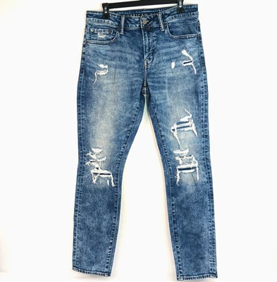 Pantalones de mezclilla American Eagle para hombre 32x32 ajustados Next Level Airflex elásticos desgastados Foto 1 de 4