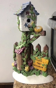 Casa decorativa vintage de cerámica para pájaros ama a tu vecino (44) - Imagen 1 de 8