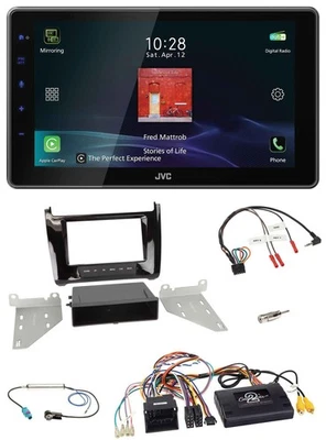 JVC DAB Lenkrad Bluetooth USB Autoradio für VW Polo 6C 6R 2014-2017 piano - Bild 1 von 4