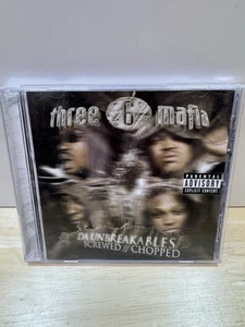 THREE 6 MAFIA DA UNBREAKABLES SCREWED & CHOPPED CD - Imagen 1 de 3