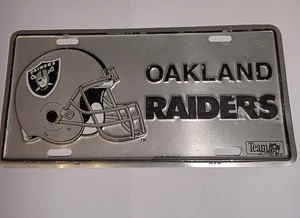 Targa Vintage Squadra NFL Oakland Raiders Metallizzata  - Foto 1 di 4