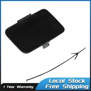 Fit For AUDI A4 B6 Front Bumper Tow Hook Cover Cap 2002 2003 2004 2005 Black - Picture 1 of 7