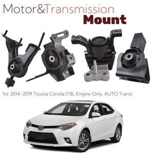 4pc Motor Mount Set for Toyota Corolla 1.8L Engine Only, CVT Transmission 14-19 - Picture 1 of 9