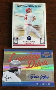 2011 Playoff Contenders Legendary Debuts Signatures #3/20 Pete Rose #8 Reds Auto - Bild 1 von 3