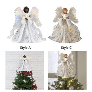 Angel Tree Top Angel Topper 25*20cm Doll Glowing Ornament Decoration Lighted for - Picture 1 of 12