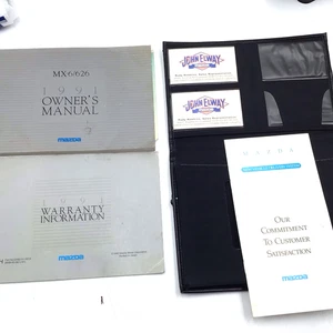 1991 Mazda 626 Owners Manual With Case MX-6/626 - Picture 1 of 13