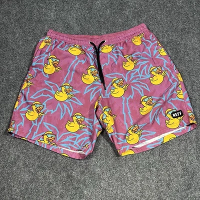 Neff Swim Trunks Mens Extra Large Vice City Retro Rubber Duck 7" Inseam - Image 1 of 4