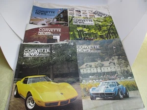 Six Complete 1972 Corvette News Magazines for Corvette Lovers - Picture 1 of 15