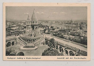 Budapest Hungary Postcard Fischerman's Bastion Aerial View White Border Unused  - Picture 1 of 2