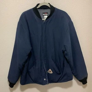 Bulwark Men’s Fire Resistant Jacket Size XXL Blue - Picture 1 of 6