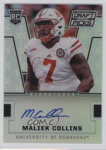 2016 Panini Prizm Collegiate Draft Picks Silver Maliek Collins Rookie Auto RC