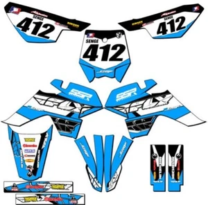 SR 110 13 FLY Sky Blue Senge Graphics Kit Compatible with SSR - Picture 1 of 10