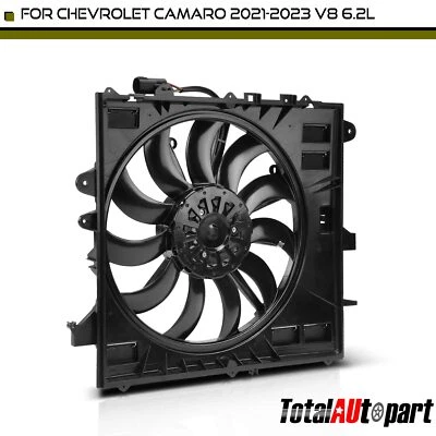Conjunto de ventilador de refrigeración del radiador con motor sin escobillas para Chevrolet Camaro 21-23 6,2 L Foto 1 de 4