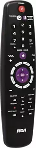 NEW RCA RCR002RWDZ 2-Device Universal Remote with Streaming Player Codes - Black - Picture 1 of 3