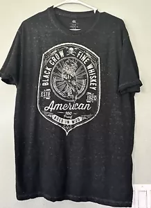 The Iconic Tee R&R Handcrafted American Whiskey Co Gray Black Large - Picture 1 of 3