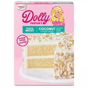 Duncan Hines Dolly Parton's Favorite Coconut Flavored Cake Mix 15.25 oz. - Picture 1 of 6