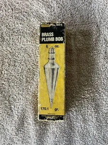 Vintage General Brass Plumb Bob #800-6 Used (47) - Picture 1 of 10
