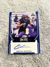 2022 QUENTIN JOHNSTON Leaf Draft Blue Rookie RC Auto BA-QJ1 TCU Horned Frogs