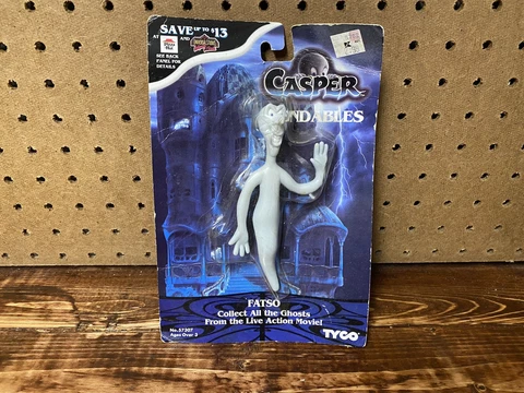 Vintage 1995 Casper Action Figure MISPRINT Stretch Fatso Tyco Toys Cover