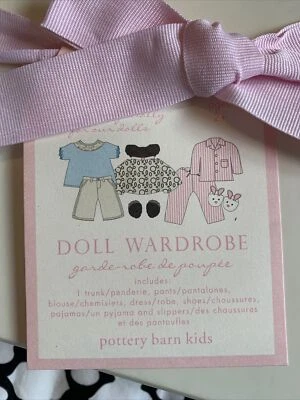 Nuevo Conjunto de Ropa de Armario Pottery Barn Niños Muñeca Vestido Pijama Blusa Pantalones Zapatos Foto 1 de 3
