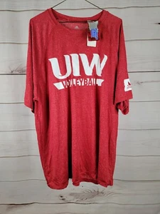 NEW  UIW Incarnate World Cardinal Volleyball Adidas Clima Men's Shirt XL #B54 - Picture 1 of 5