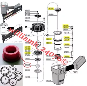Senco Framing Nailer FramePro 701-XP 702-XP 751 752  600 O ring Kit + BF0204 - Picture 1 of 3