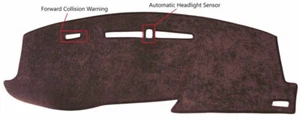 Dark Beige Velour Custom Dash Cover for XT6 2020-22 w/ FCA DashBoard 06-43 in 41 - Picture 1 of 6