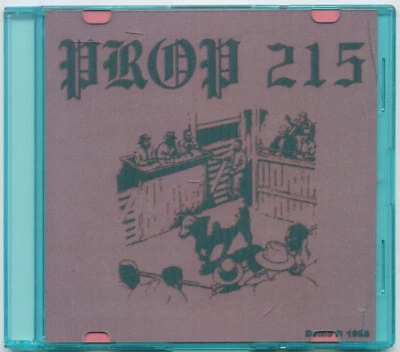 PROP. 215 self-titled demo; 1998 CD demo Chicago Post-Hardcore Rap Metal Foto 1 de 3