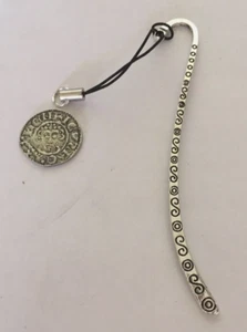 WC10 King John Penny Münze aus feinem Zinn auf einem MUSTER Lesezeichen - Bild 1 von 1