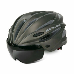 Mens Women Bicycle Helmet MTB Road Bike w/Magnetic Safe Visor for GUB K80 Plus