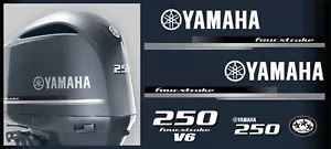 Yamaha 250hp V6 Four Stroke Outboard / Set Decal / Stickers kit - Picture 1 of 2