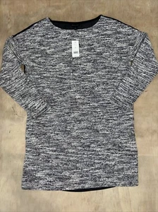 NWT Banana Republic Petite Med Gray Chambray Shift Dress Long Sleeve Travel - Picture 1 of 13