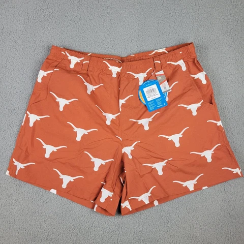 Texas Longhorns Columbia PFG Shorts OmniShade Backcast II Hybrid NCAA Mens XL Cover