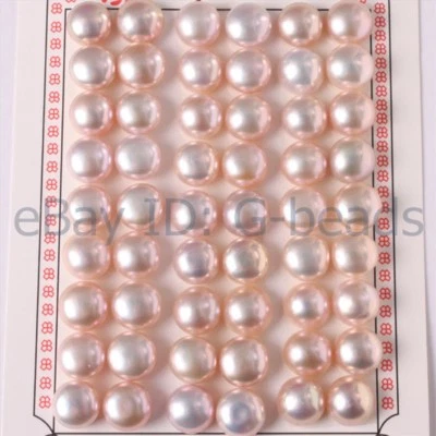 Botón Medio Perforación Genuino 10mm Color Perla Cuentas para Hacer Pendientes 27 Pares Foto 1 de 4