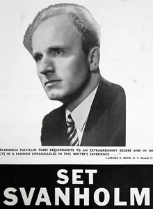 SET SVANHOLM Opera Tenor 1947 Booking Ad Concert Orchestra Performer - Picture 1 of 2